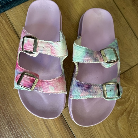 Capelli Girls size 3/4 tie die canvas sandals - Picture 3 of 6